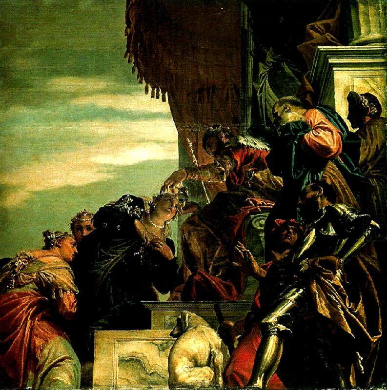 coronation of esther, Paolo  Veronese